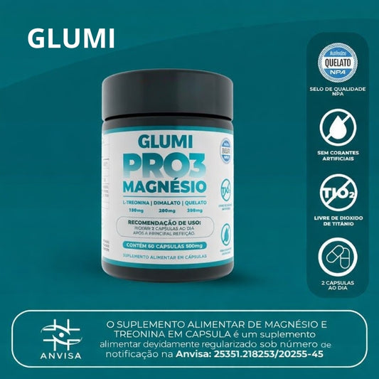 Pro3Magnésio – L-Treonina, Quelato e Dimalato